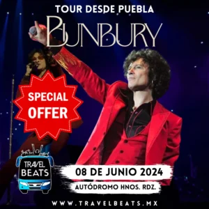 Enrique Bunbury en México 2024 | Boleto y viaje desde Puebla | Travel Beats