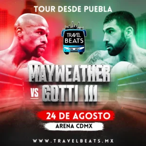 Floyd Mayweather vs Gotti III en México 2024 | Boleto y viaje desde Puebla | Travel Beats