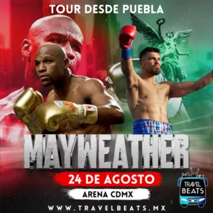 Floyd Mayweather en México 2024 | Boleto y viaje desde Puebla | Travel Beats