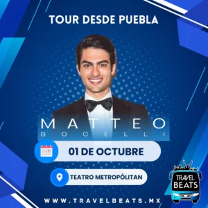 Matteo Bocelli en México 2024 | Boleto y viaje desde Puebla | Travel Beats