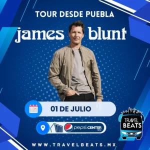 James Blunt en México 2025 | Boleto y viaje desde Puebla | Travel Beats