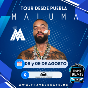 Maluma en México 2025 | Boleto y viaje desde Puebla | Travel Beats