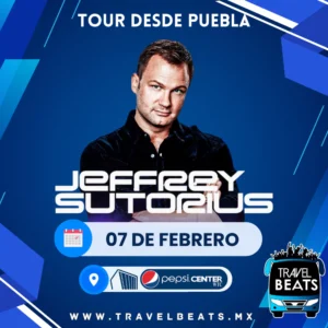 Jeffrey Sutorius en México 2025 | Boleto y viaje desde Puebla | Travel Beats