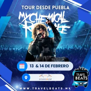 My Chemical Romance en México 2026 | Boleto y viaje desde Puebla | Travel Beats