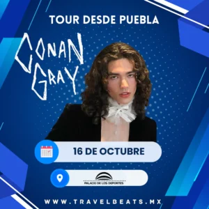 Conan Gray en México 2025 | Boleto y viaje desde Puebla | Travel Beats