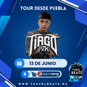 Tiago PZK en México 2025 | Boleto y viaje desde Puebla | Travel Beats