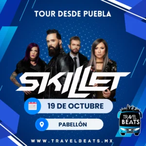 Skillet en México 2025 | Boleto y viaje desde Puebla | Travel Beats