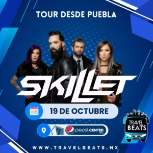 Skillet en México 2025 | Boleto y viaje desde Puebla | Travel Beats