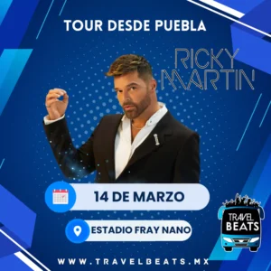 Ricky Martin en México 2026 | Boleto y viaje desde Puebla | Travel Beats