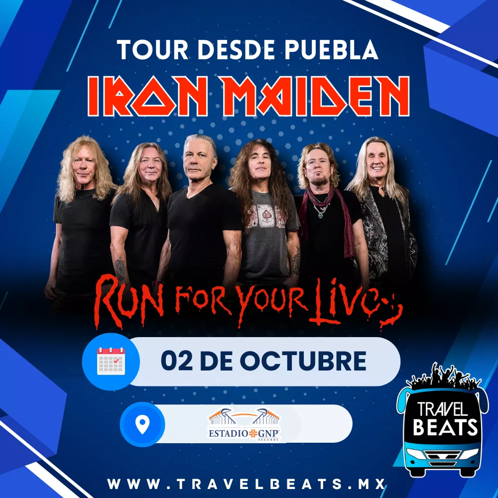 Iron Maiden en México 2026 | Boleto y viaje desde Puebla | Travel Beats