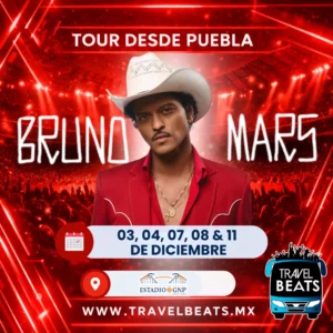 Bruno Mars en México 2026 | Boleto y viaje desde Puebla | Travel Beats