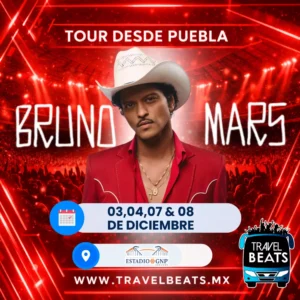 Bruno Mars en México 2026 | Boleto y viaje desde Puebla | Travel Beats
