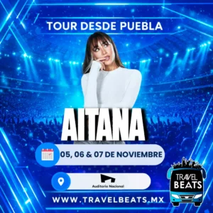 Aitana en México 2026 | Boleto y viaje desde Puebla | Travel Beats