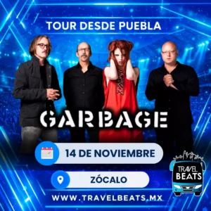 Garbage en México 2026 | Boleto y viaje desde Puebla | Travel Beats